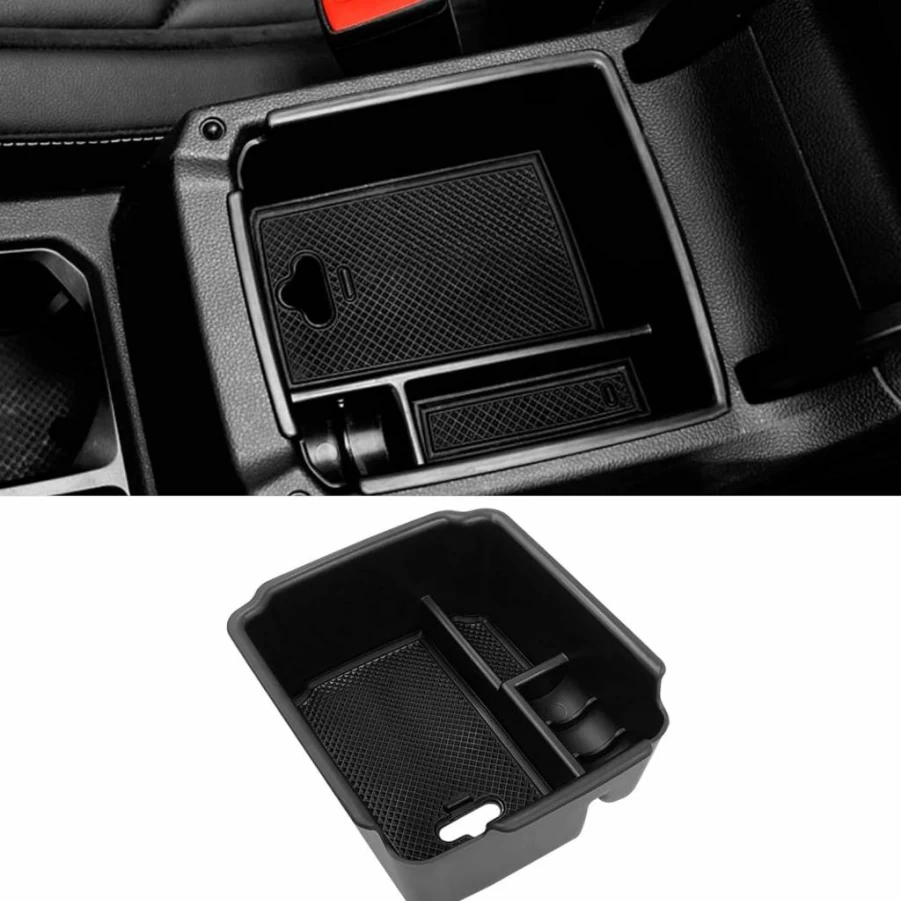 TTCR-II Center Console Organizer Tray for Volkswagen Tiguan (2018-2024) & VW Taos (2022-2024) - Custom Fit Storage Box Accessory